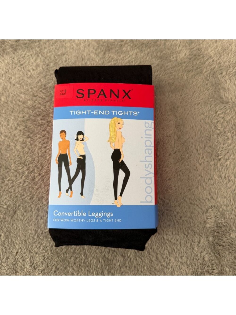 NWT Spanx Tight End Tights Convertible Black Womens size C Footless